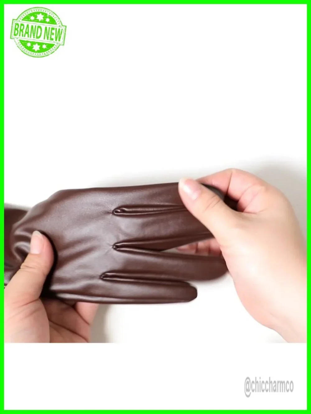 Elbow Length Faux Leather Touchscreen Opera Gloves